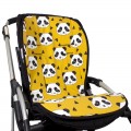 Colchoneta bebé silla paseo universal - osos mostaza tejido organico
