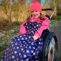 Manta para silla de ruedas discapacitados - abejas