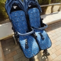 Comprar colchoneta a medida para carro gemelar - estampado dinosaurios