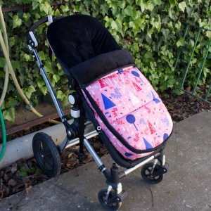Saco Bugaboo con tela rosa