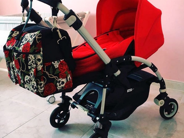 Bolso carrito bebe calaveras
