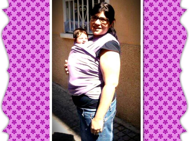 Fular elastico morado Fular elastico morado