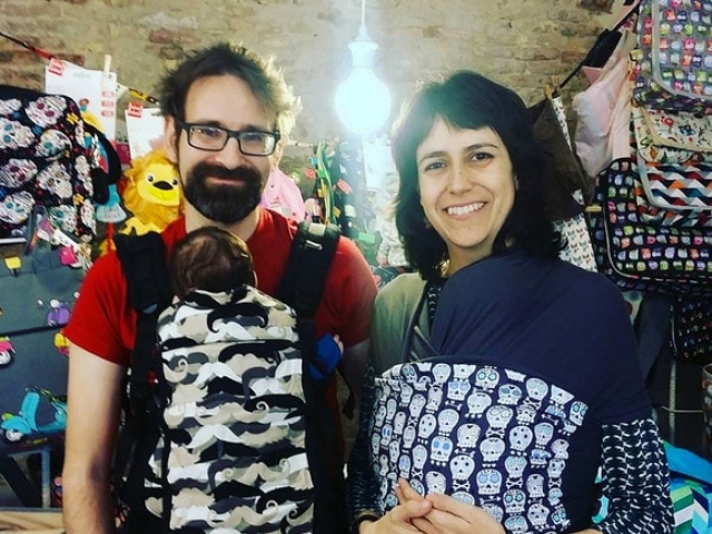 Fular y mochila portabebes ergonomica Fular y mochila portabebes ergonomica