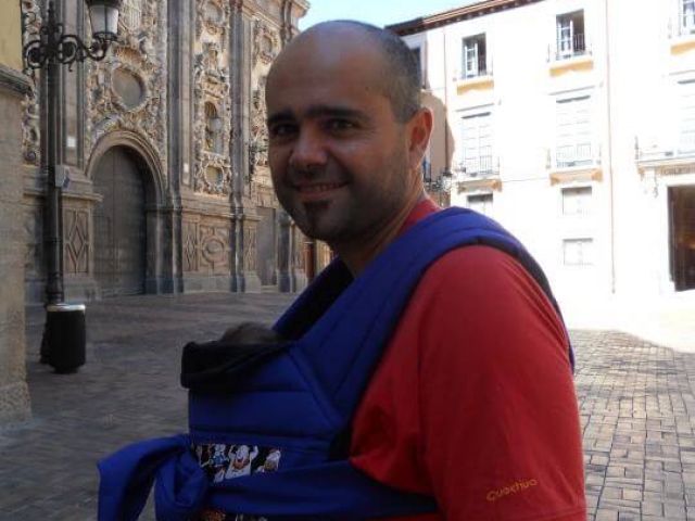 Mei tai azul padre Mei tai azul padre