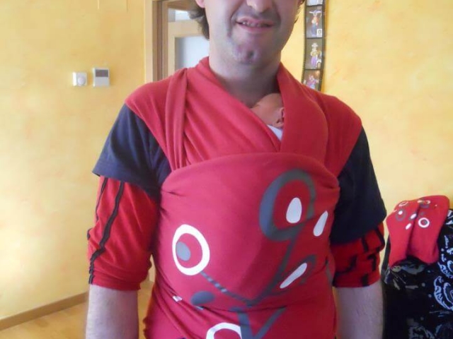 Fular portabebes rojo Fular portabebes rojo