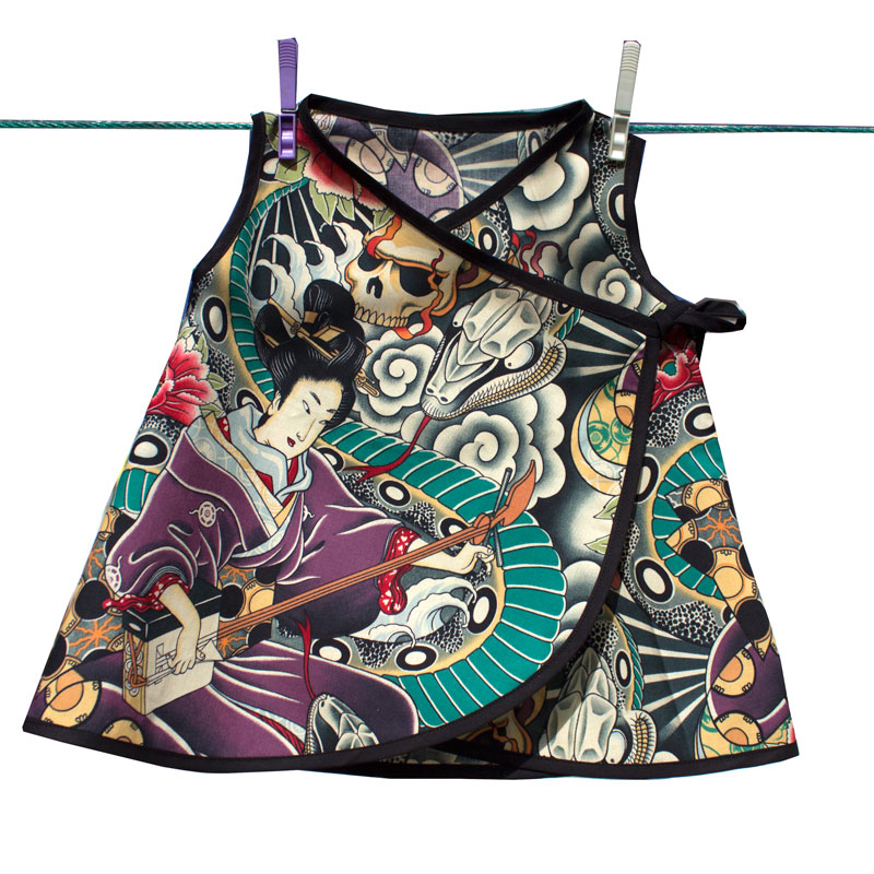 Vestido kimono para bebe