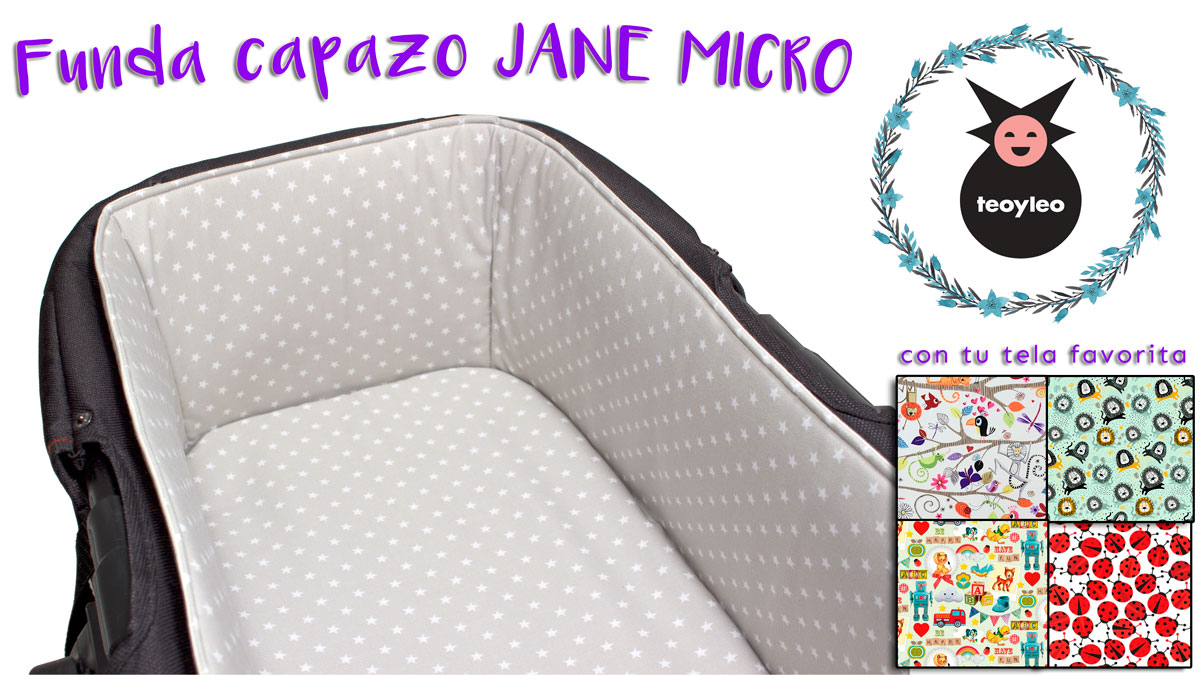 Funda capazo Jane Micro - cosida a medida con tu tela favorita