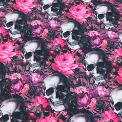 Tela 1065 garden skulls