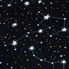 Tela 974 constelacion en negro
