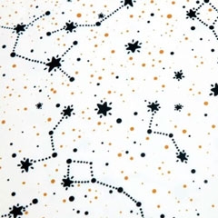 Tela 973 constelacion en blanco